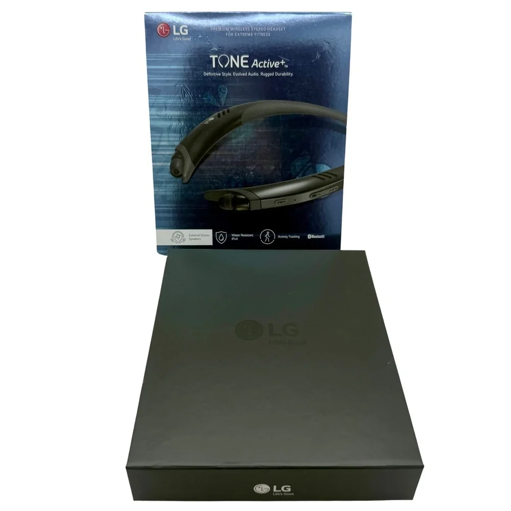 LG TONE Active+ HBS-A100 Bluetooth Wireless Headset Black New Old Stock NOS